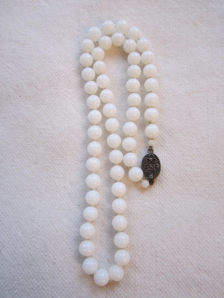 19.   Schitterende oude ketting,  zilveren sluiting,  50 cm, Ophalen, Overige materialen, Ketting