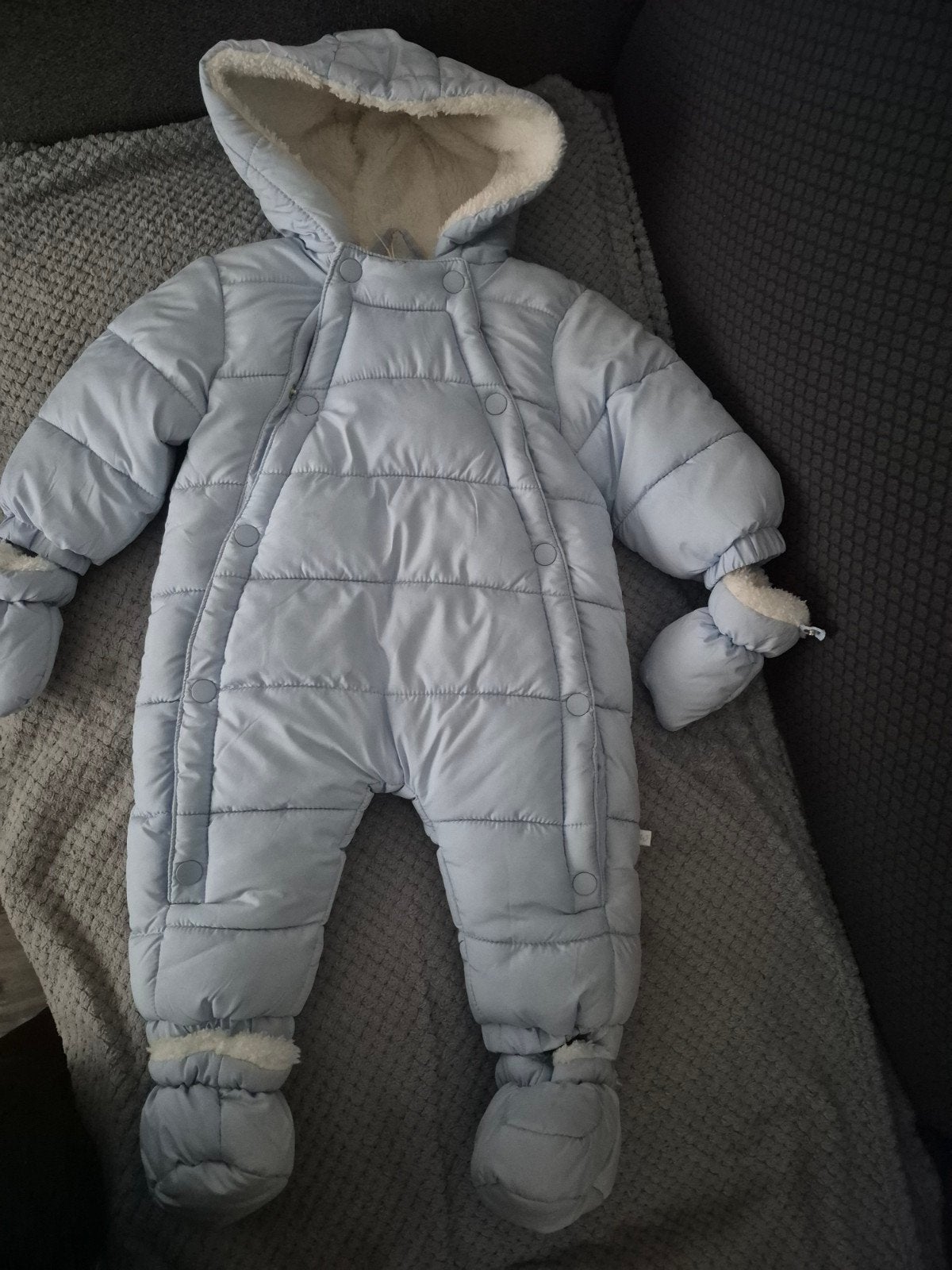 Minoti Baby Sneeuwpak Lichtblauw 6-9 maanden, Ophalen of Verzenden, Nieuw, Minoti, Jongetje of Meisje