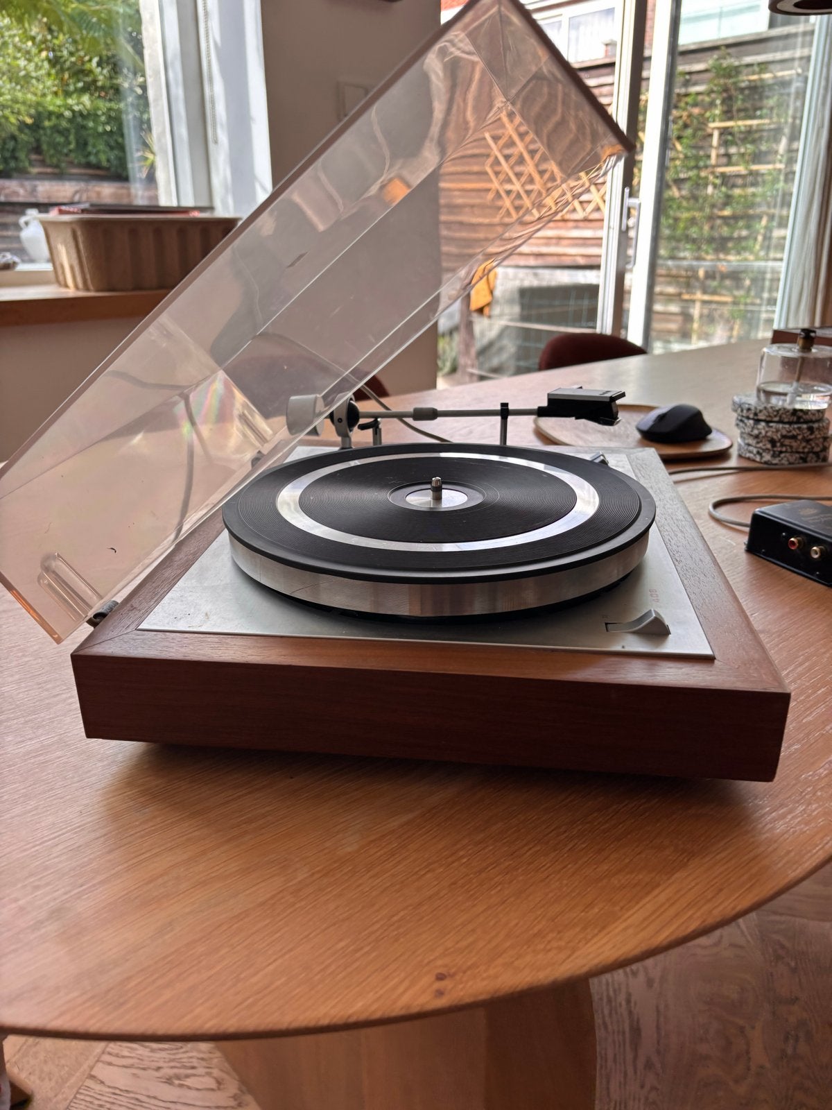 Philips 406 Platenspeler met Phono Voorversterker, Ophalen of Verzenden, Gebruikt, Platenspeler, Philips