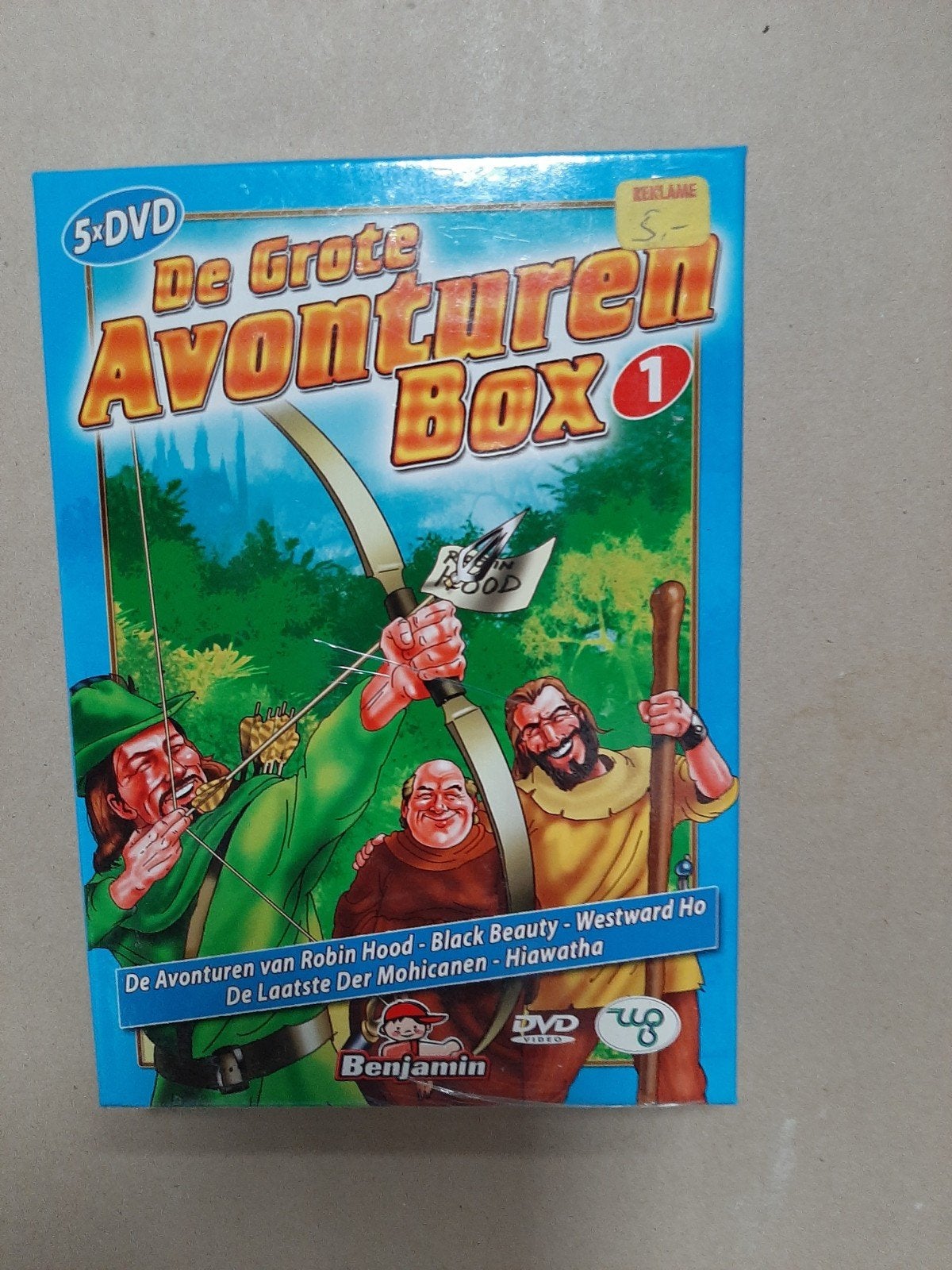 De Grote Avonturen Box 1 - (5xDVD) - Robin Hood e.a., Cd's en Dvd's, Alle leeftijden, Ophalen of Verzenden, Nieuw in verpakking