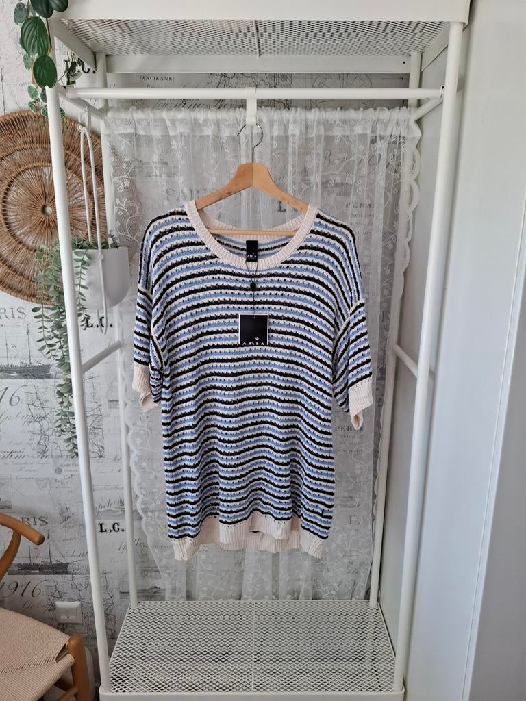 ADIA ADVeronica Knit Pullover maat S 42/44, Blauw, Nieuw, Adia, Shirt of Top
