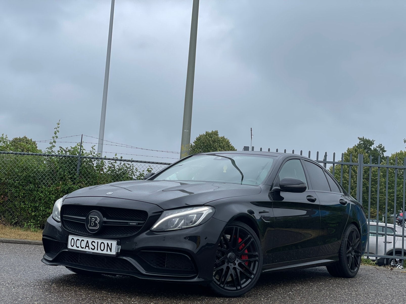 Mercedes-Benz C-Klasse C63s Brabus Schaalstoelen, Auto's, Automaat, Achterwielaandrijving, 510 pk, Zwart