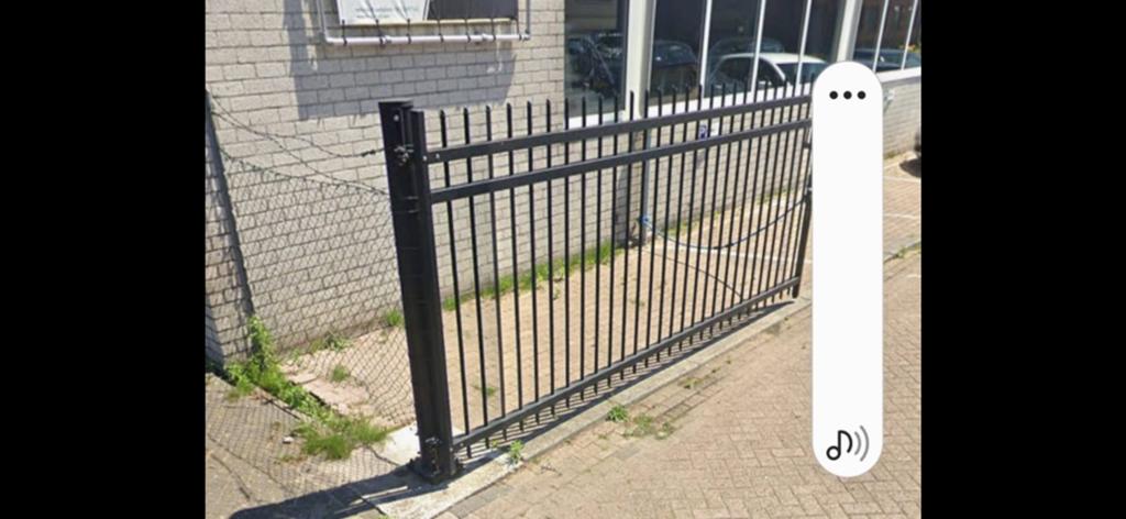 Komplete poort., Tuin en Terras, Tuinhekken en Hekwerk, Ophalen, Met poort, Gebruikt, Tuinhek