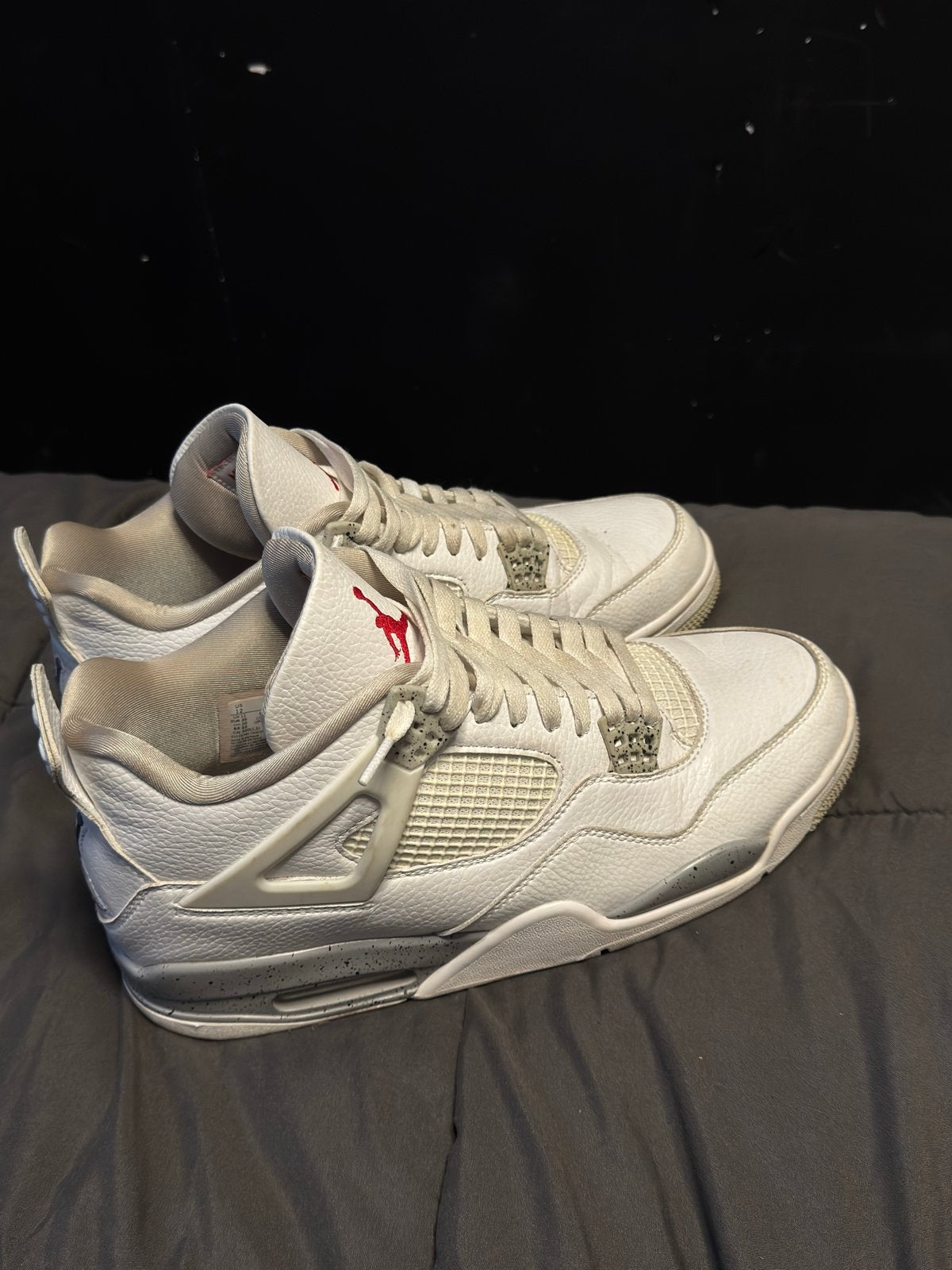 Nike Air Jordan 4 Retro Pure Money, Ophalen of Verzenden, Gedragen, Wit, Sneakers of Gympen