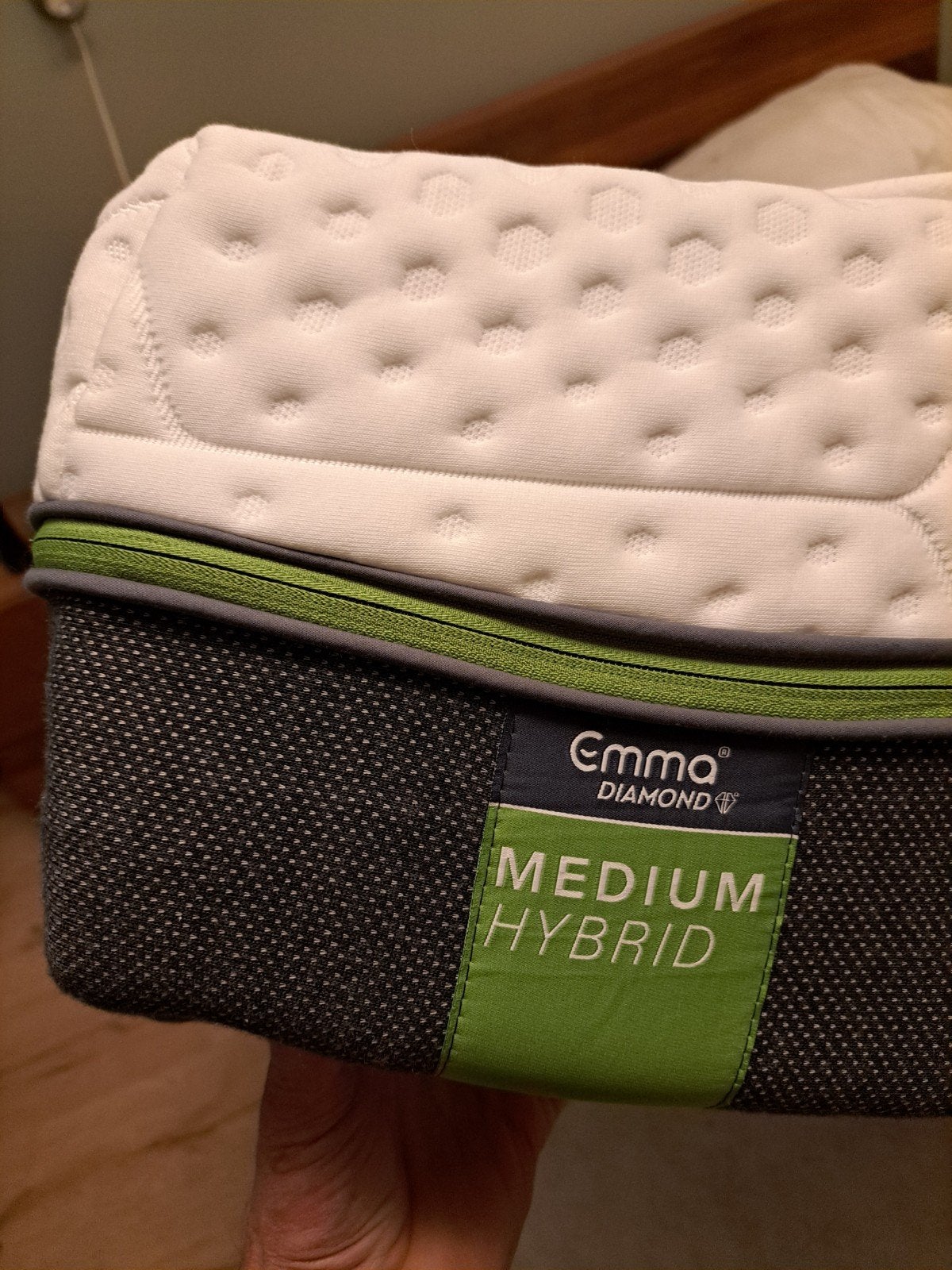Emma Diamond matras 80x200 cm - medium hybrid, Ophalen, Eenpersoons, Zo goed als nieuw, 80 cm