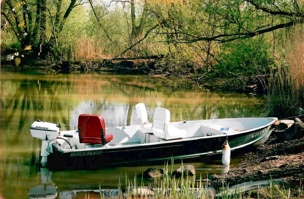 quicksilver aluminium bootje 4.10 meter, Watersport en Boten, Ophalen, Gebruikt, 4 m, Tot 10 pk