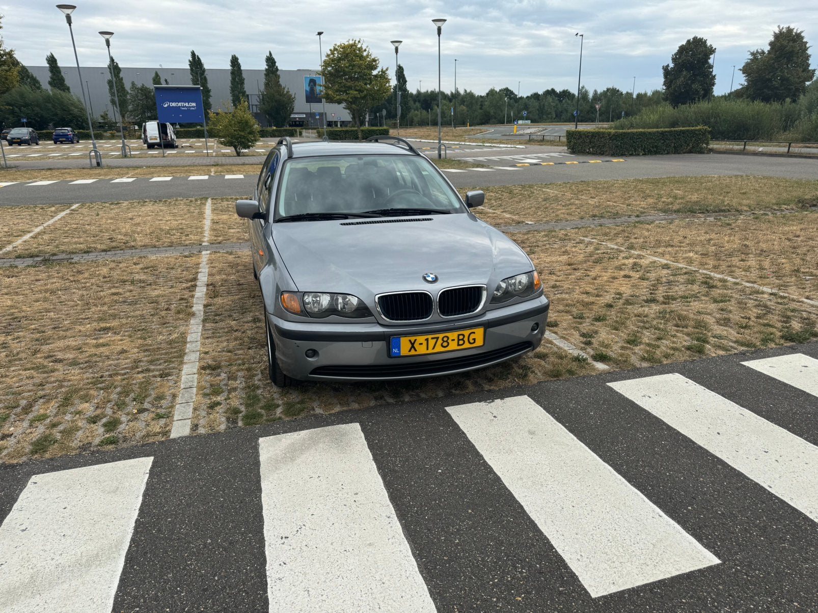 BMW 3-Serie 316 Touring Aut. 2005 Grijs 107dkm!, Auto's, Automaat, Zwart, 4 cilinders, 1796 cc