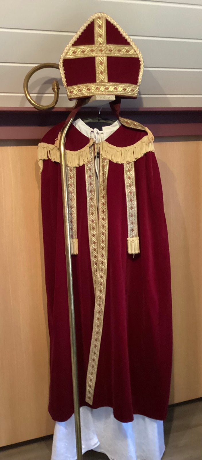 Sinterklaas pak met meiter en staf, Ophalen of Verzenden, Zo goed als nieuw