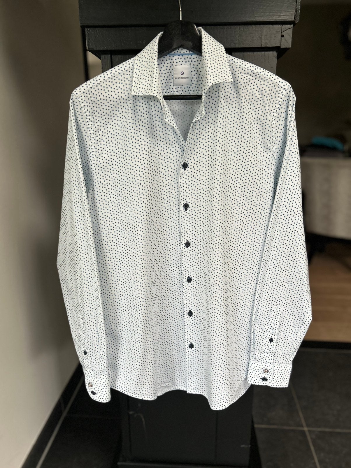 Blue Industry heren overhemd, Kleding | Heren, Ophalen of Verzenden, Zo goed als nieuw, Blauw, Halswijdte 39/40 (M)