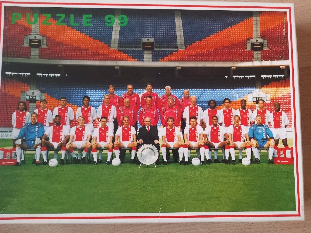 Ajax puzzel, Ophalen of Verzenden, Minder dan 500 stukjes, Zo goed als nieuw, Legpuzzel