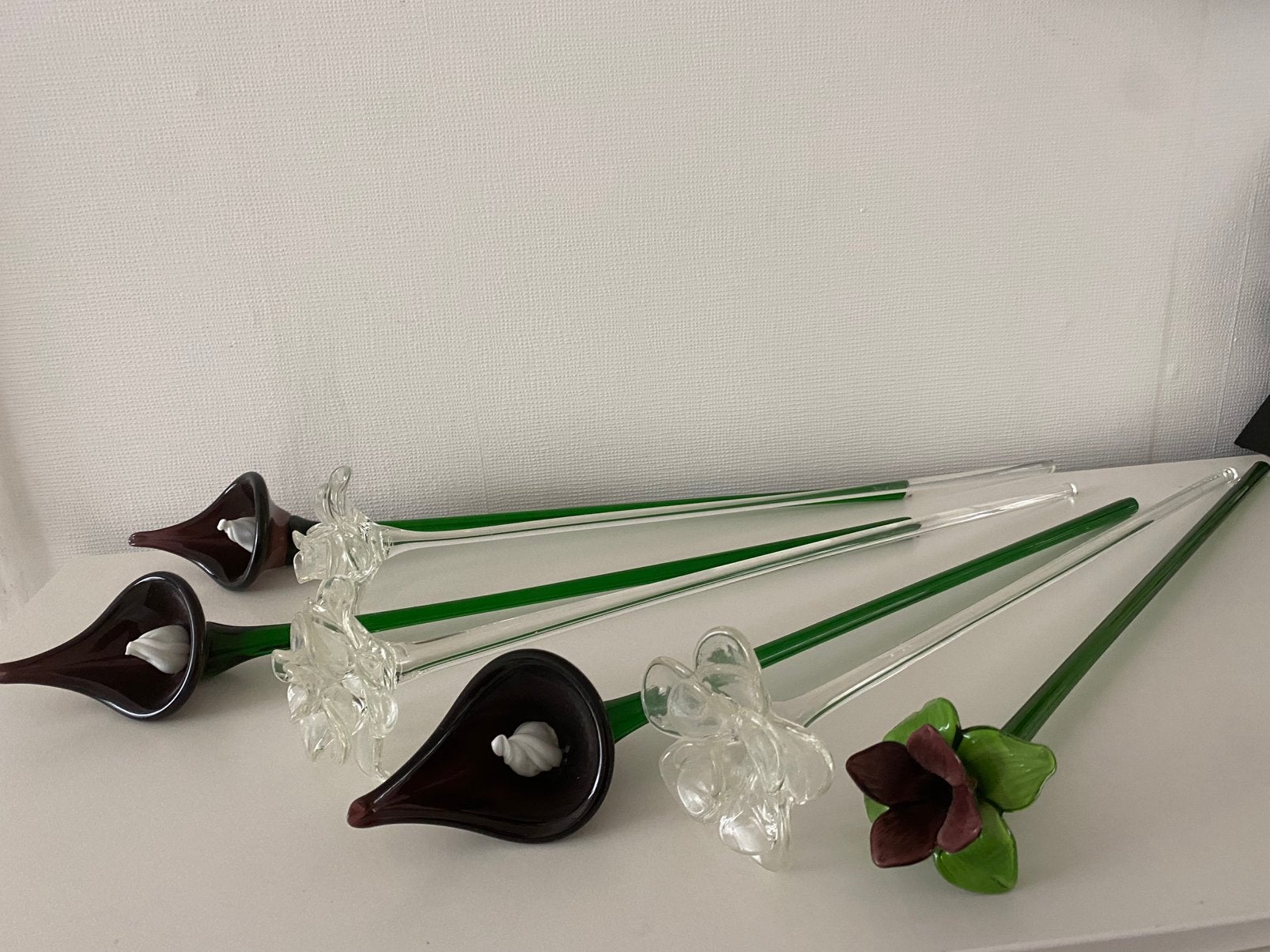 7– Vintage Murano glazen bloemen, Antiek en Kunst, Antiek | Glas en Kristal, Ophalen of Verzenden