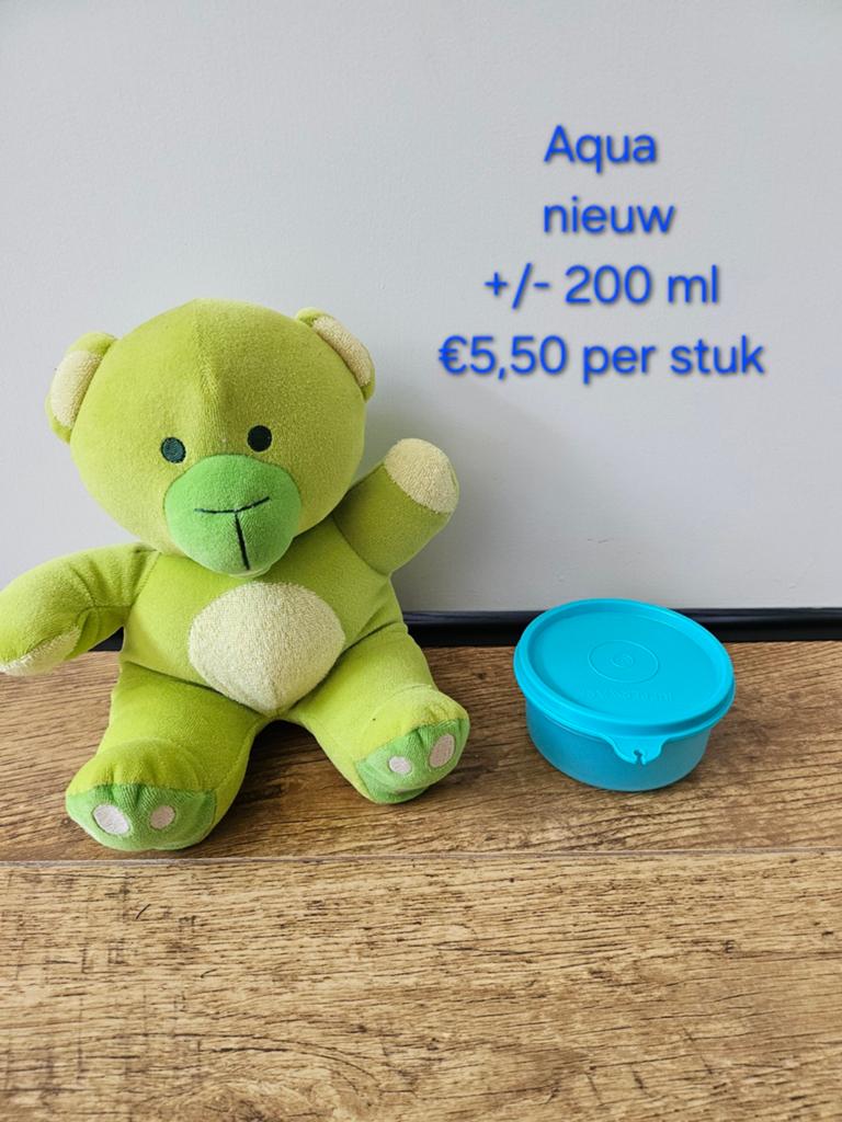Tupperware nieuwe aqua ruimtekommen- 200 ml, Ophalen of Verzenden, Nieuw, Blauw, Bak of Kom