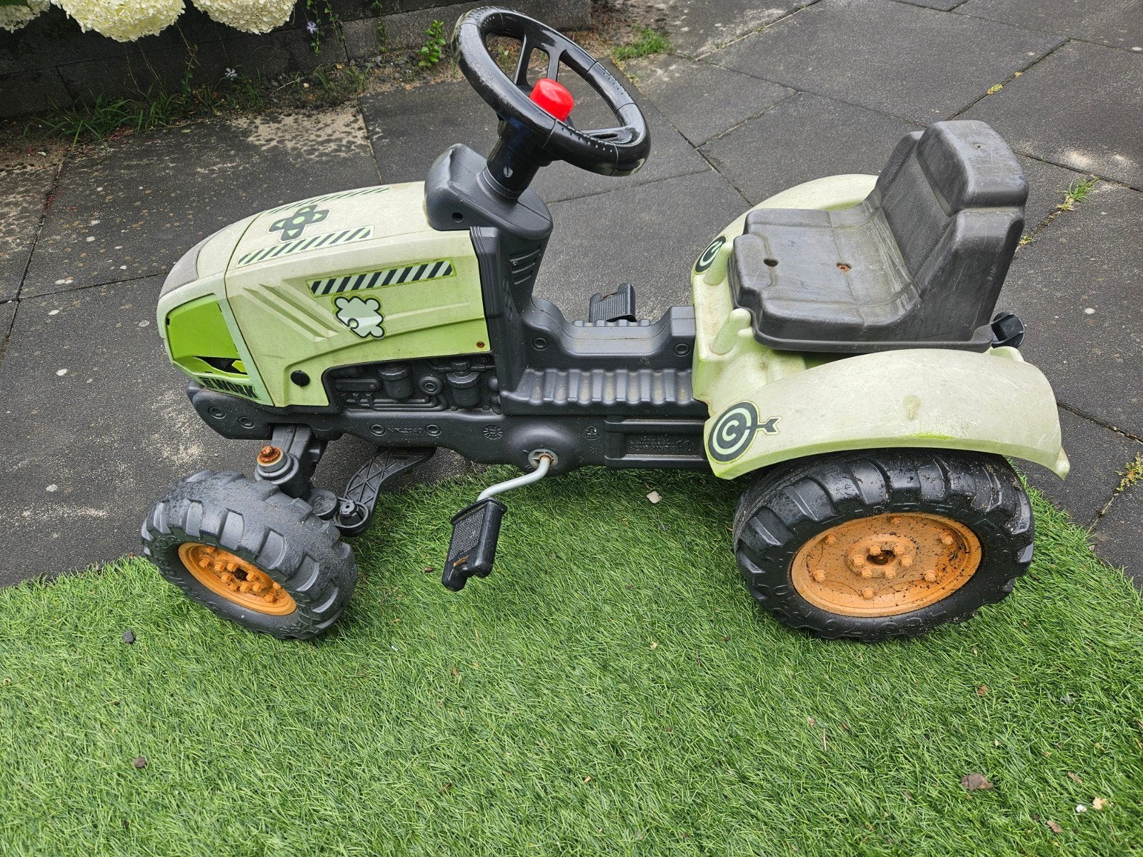 Groene traptrekker, Ophalen, Gebruikt, Trapvoertuig