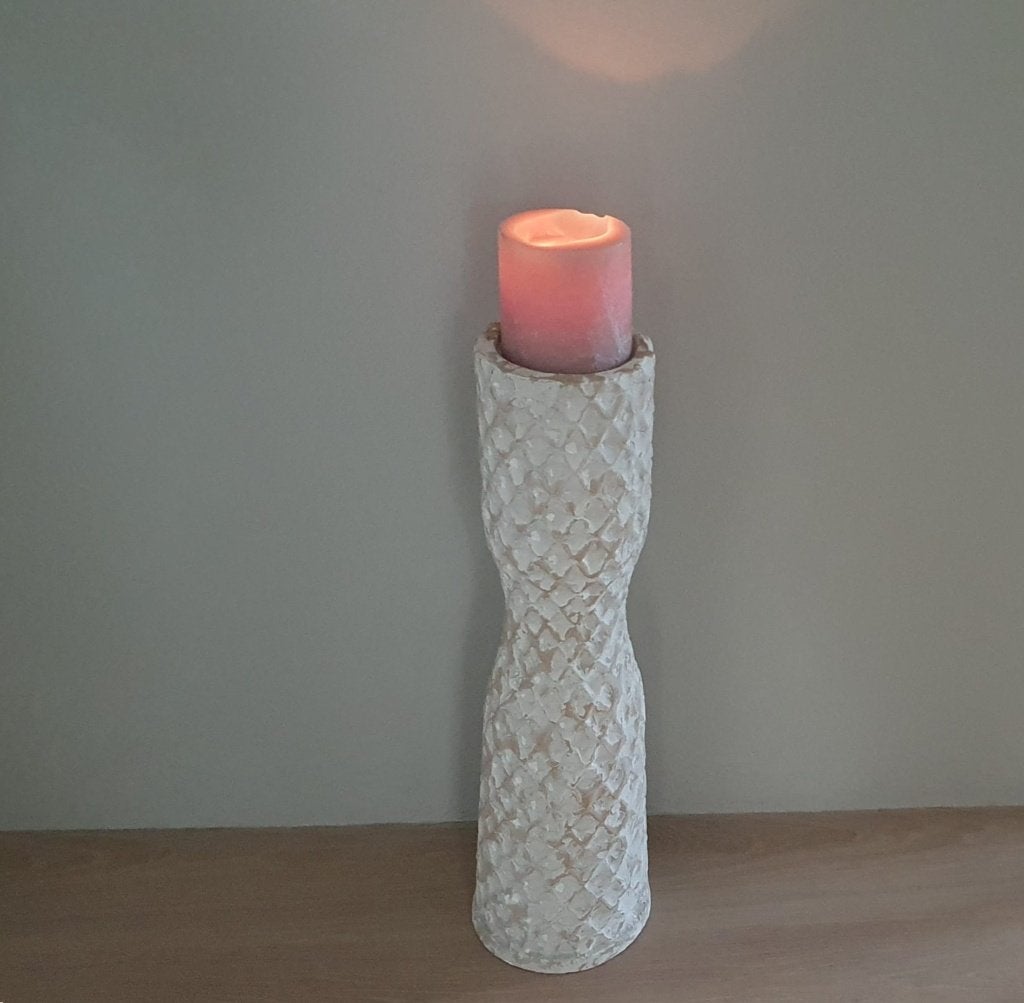 3 Decoratieve kandelaars van PTMD Collection!, Beige, Ophalen of Verzenden, Zo goed als nieuw, PTMD