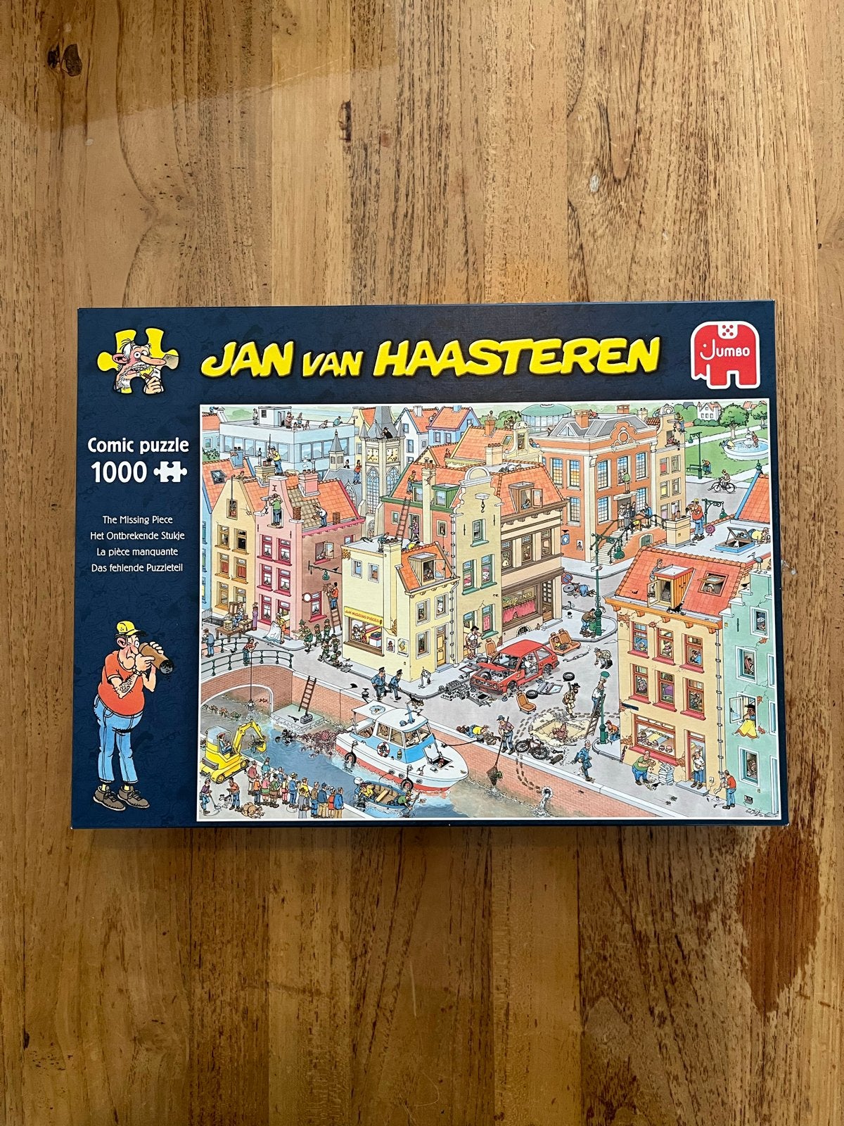 Jan van Haasteren Het Ontbrekende Stukje 1000, Ophalen, 500 t/m 1500 stukjes, Gebruikt, Legpuzzel