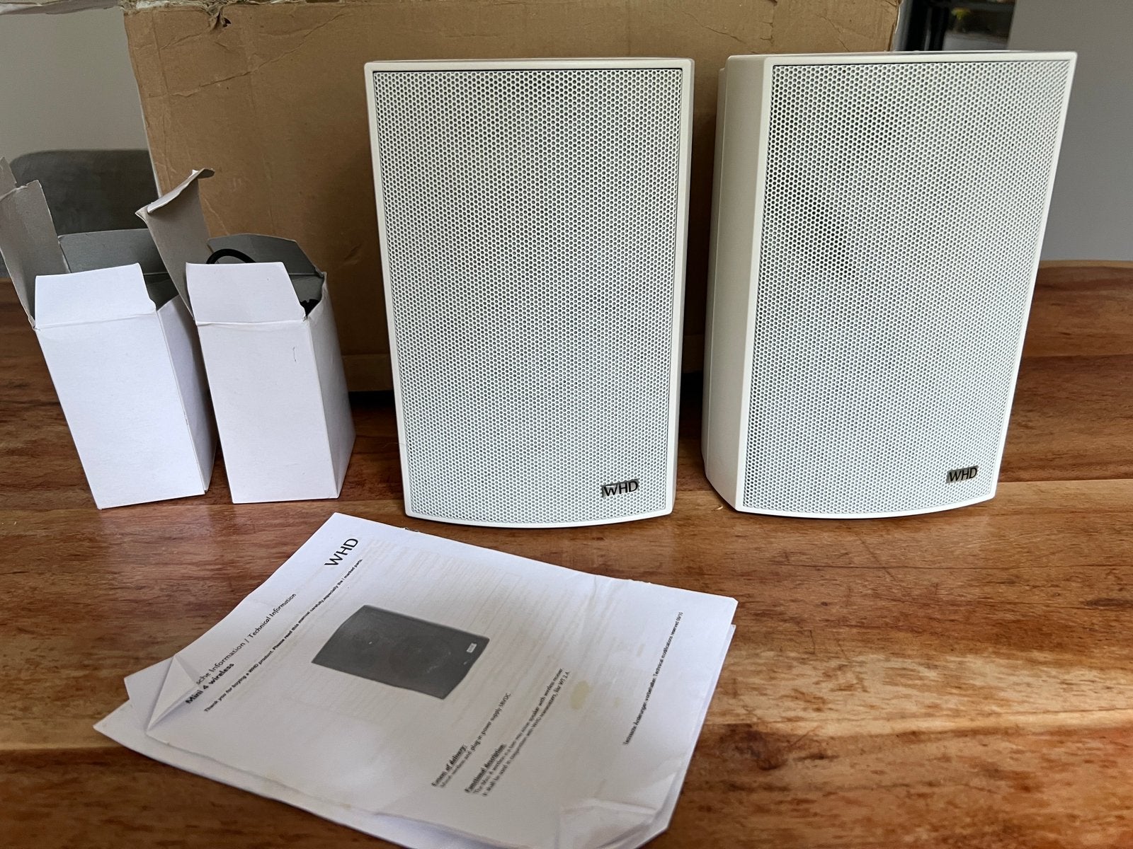 2x WHD Mini 4 Wireless HiFi speakers + voedingen, Audio, Tv en Foto, Ophalen of Verzenden, Zo goed als nieuw, Minder dan 60 watt