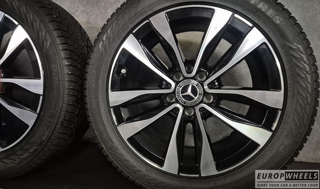 17 inch Mercedes C klasse W206 S206 Bicolor Zwart breedset