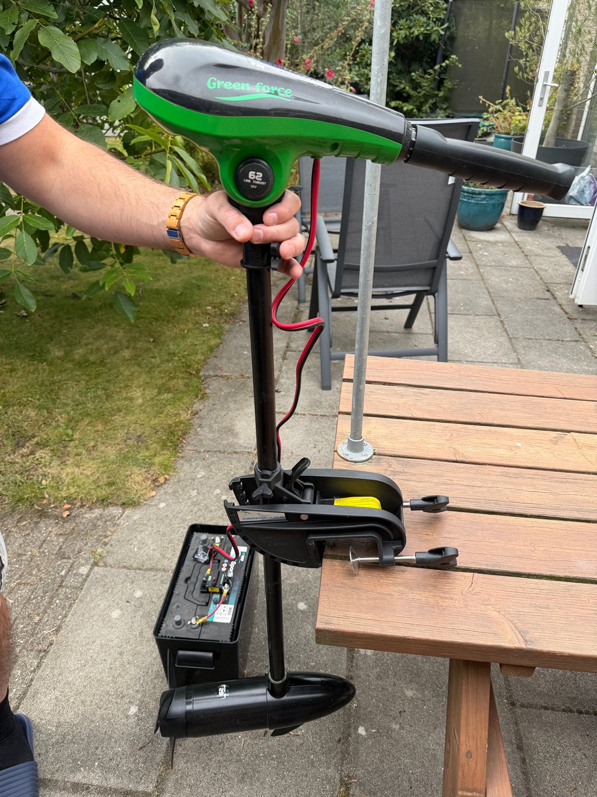 Elektro buitenboord motor, Ophalen, Gebruikt, Minder dan 5 pk, Elektrisch