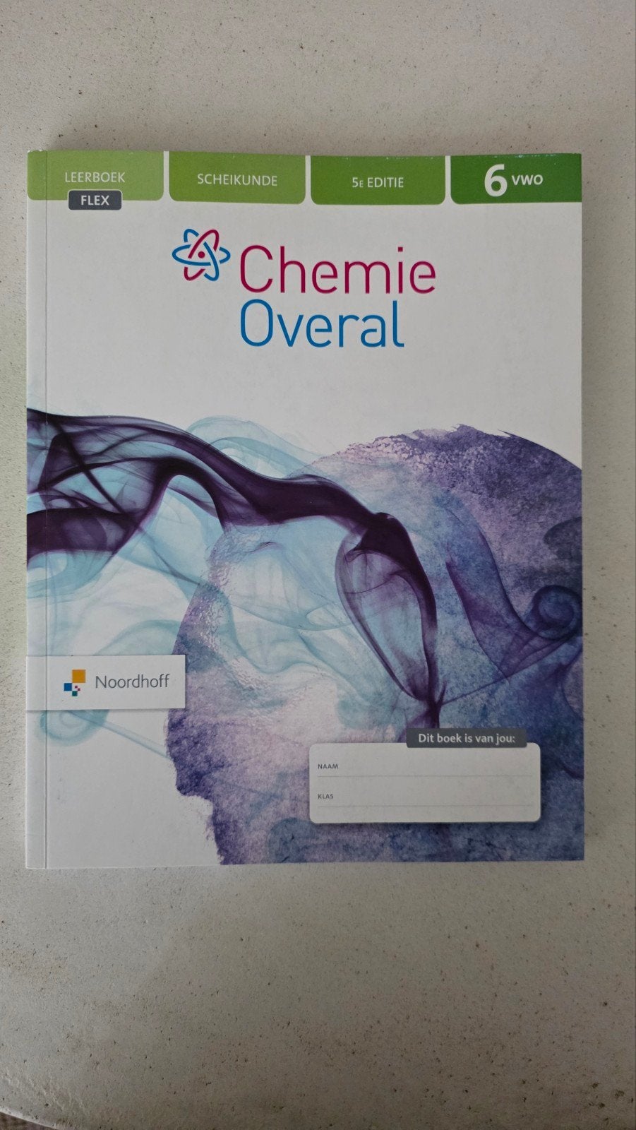 Chemie Overal 6 VWO Scheikunde Leerboek 5e editie, Ophalen of Verzenden, Nieuw, VWO, Scheikunde