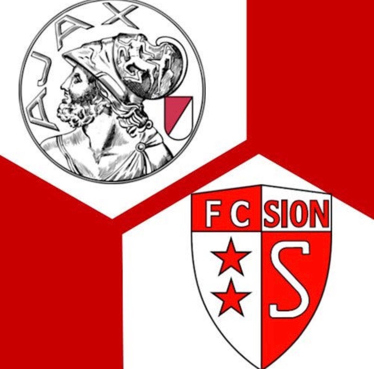 Ajax - sion  F-Side, Losse kaart, Eén persoon, Augustus, Europa of Champions League