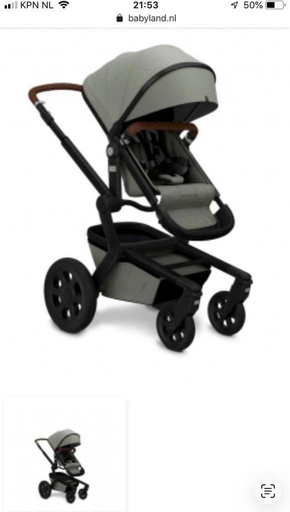 Joolz Day3 Daring Grey kinderwagen – incl. alle toebehoren, Zo goed als nieuw, Combiwagen, Verstelbare duwstang, Ophalen