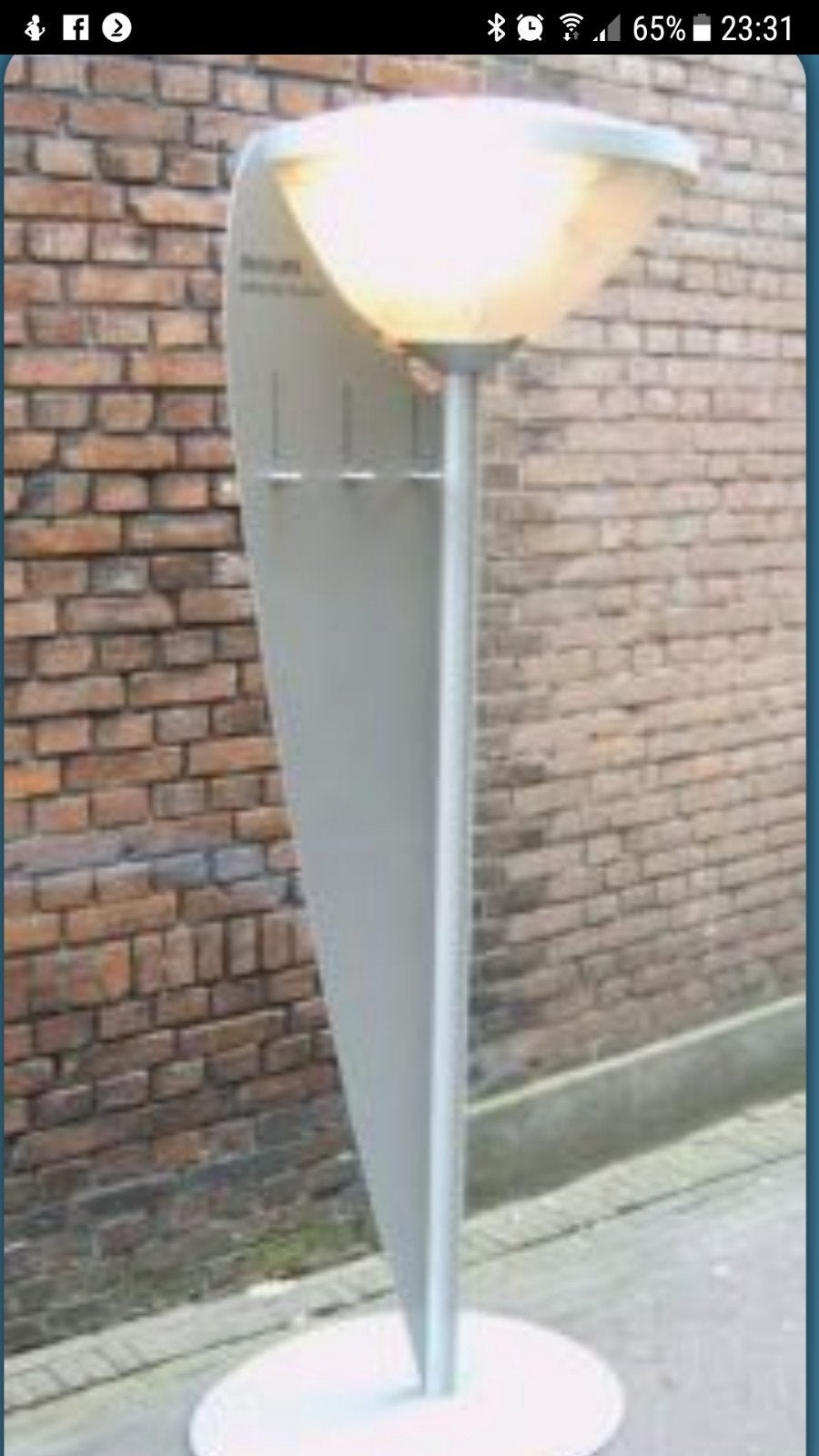 Design Philips Lantaarnlamp, Ophalen