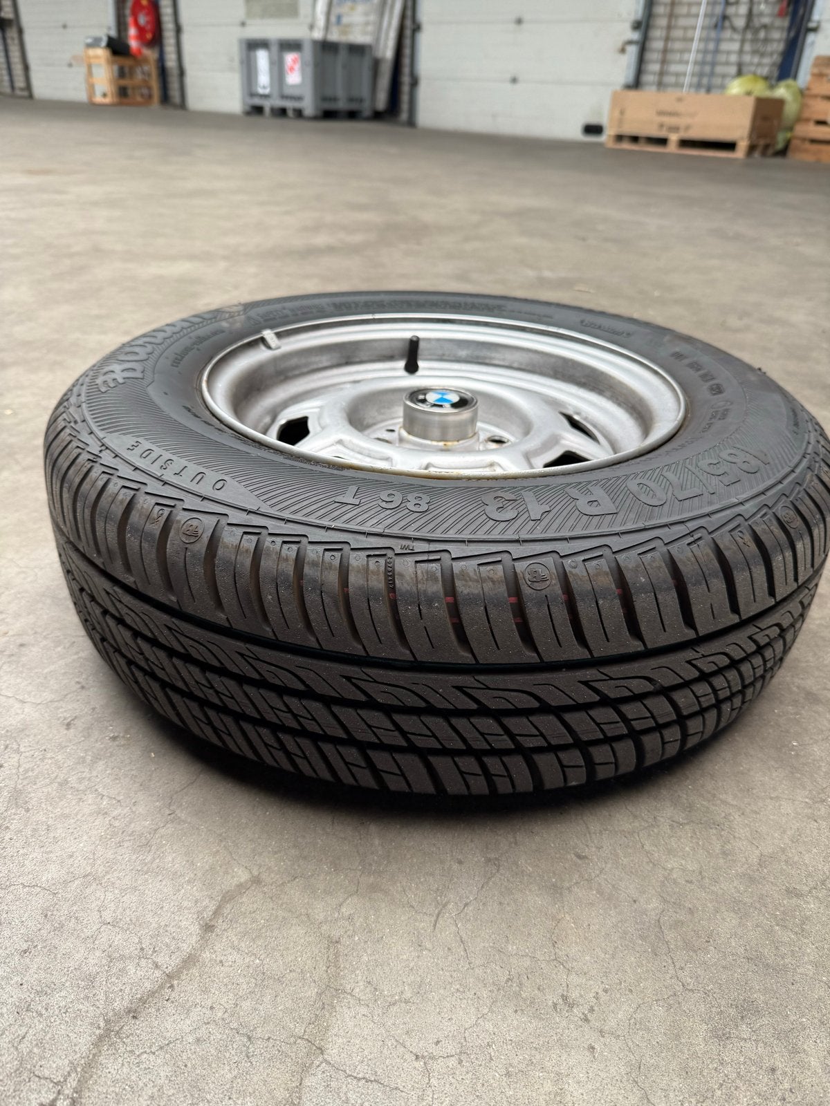 4x100 13 inch velgen met banden o.a voor  BMW E21, Ophalen, Gebruikt, 13 inch, Banden en Velgen