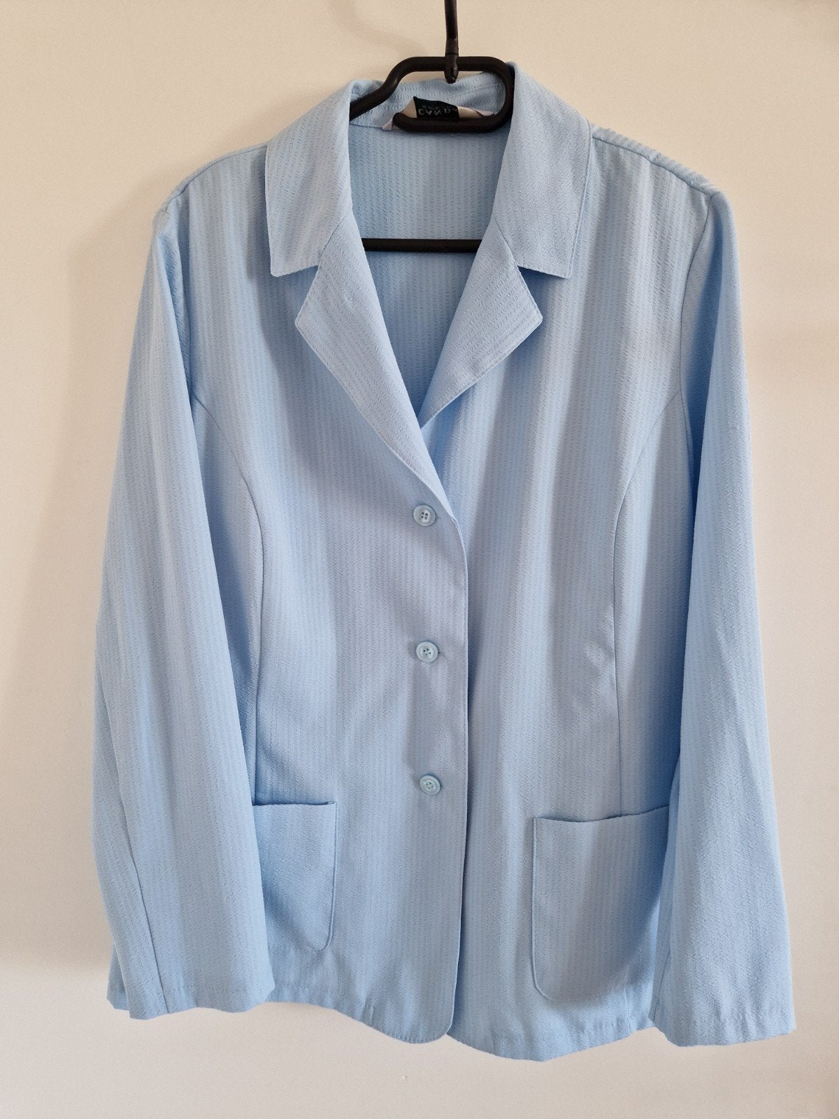 mooi licht blauw blazer jasje maat 46, Kleding | Dames, Ophalen of Verzenden, Zo goed als nieuw, Maat 46/48 (XL) of groter, Blauw