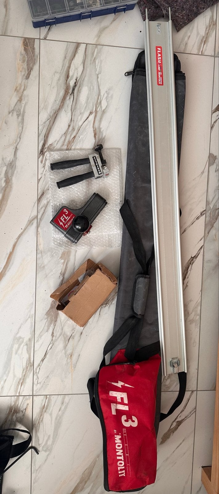 Montolit Flash Line 3 tegelsnijder met accessoires, Doe-het-zelf en Verbouw, Gereedschap | Handgereedschap, Ophalen of Verzenden