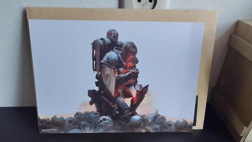 Warhammer 40K Adeptus Sororitas Art Print 2025, Ophalen of Verzenden, Nieuw, Rechthoekig Liggend, Overige onderwerpen