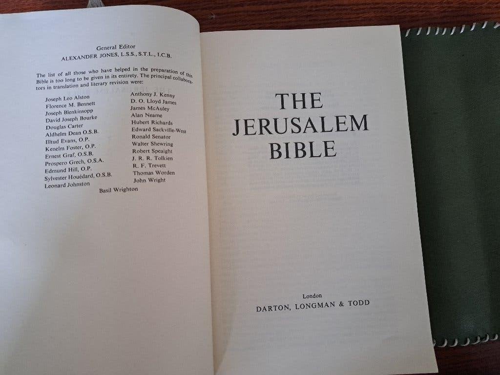 The Jerusalem Bible 1966 – compleet – 2045 blz. – etui, Ophalen of Verzenden, Gelezen