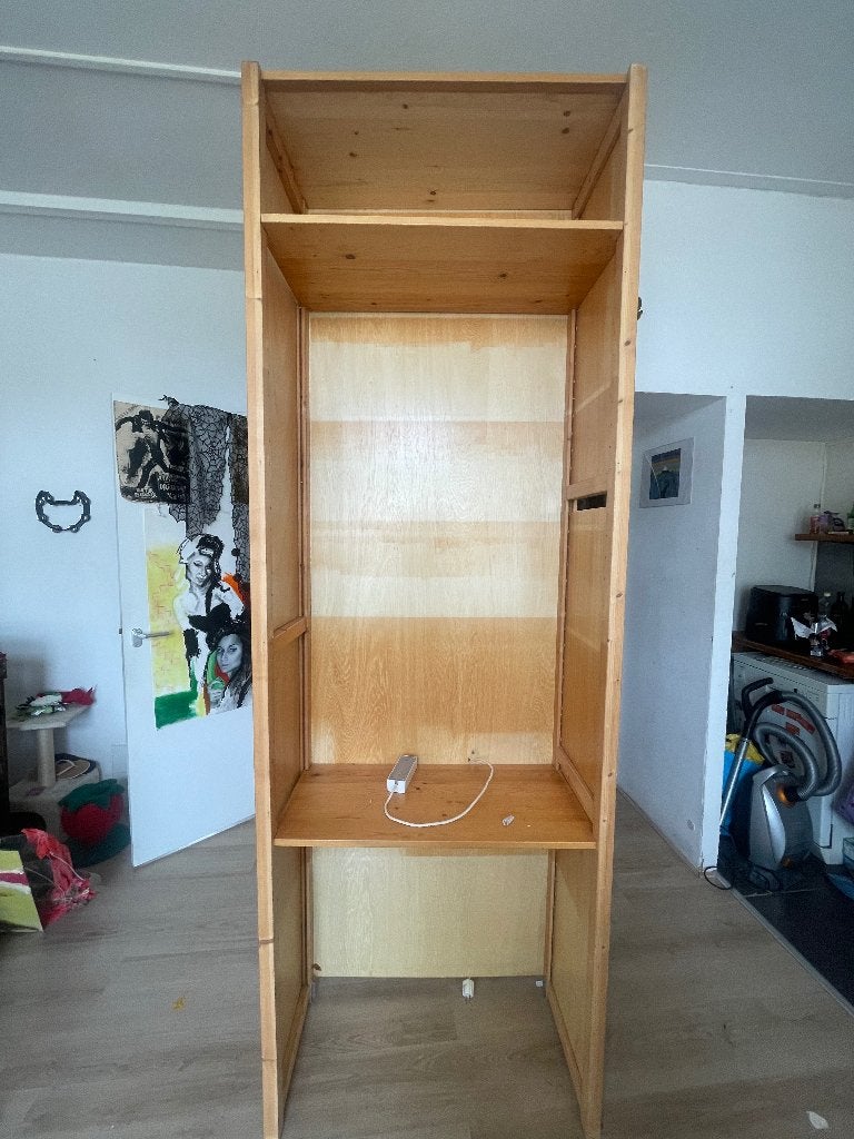 bookshelf, Ophalen, Eikenhout, Met lade(s), 50 tot 100 cm