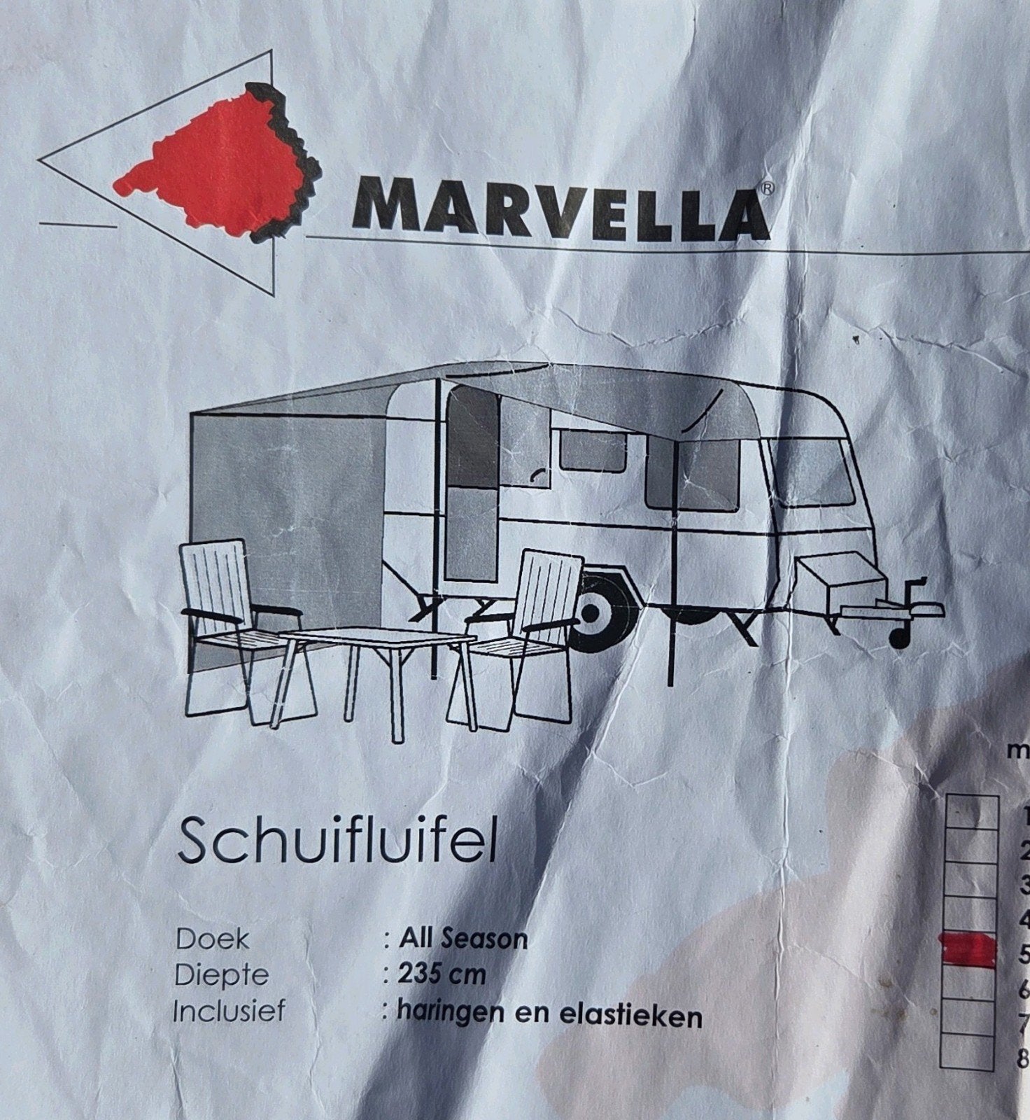 Zo goed als nieuwe Marvella schuifluifel, Ophalen, Zo goed als nieuw