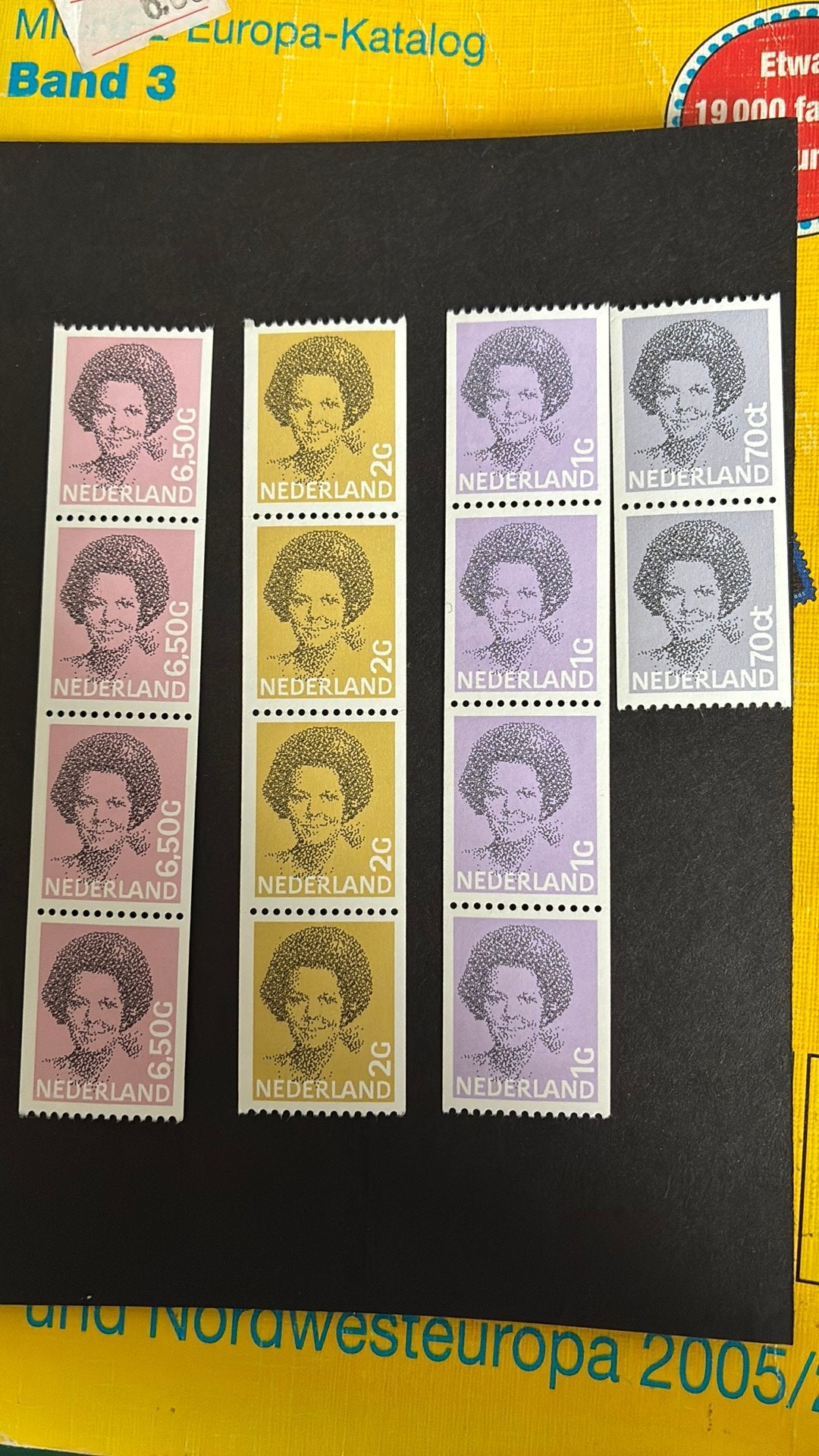 Rolzegels Beatrix met nummers, Ophalen of Verzenden, Na 1940, Postfris