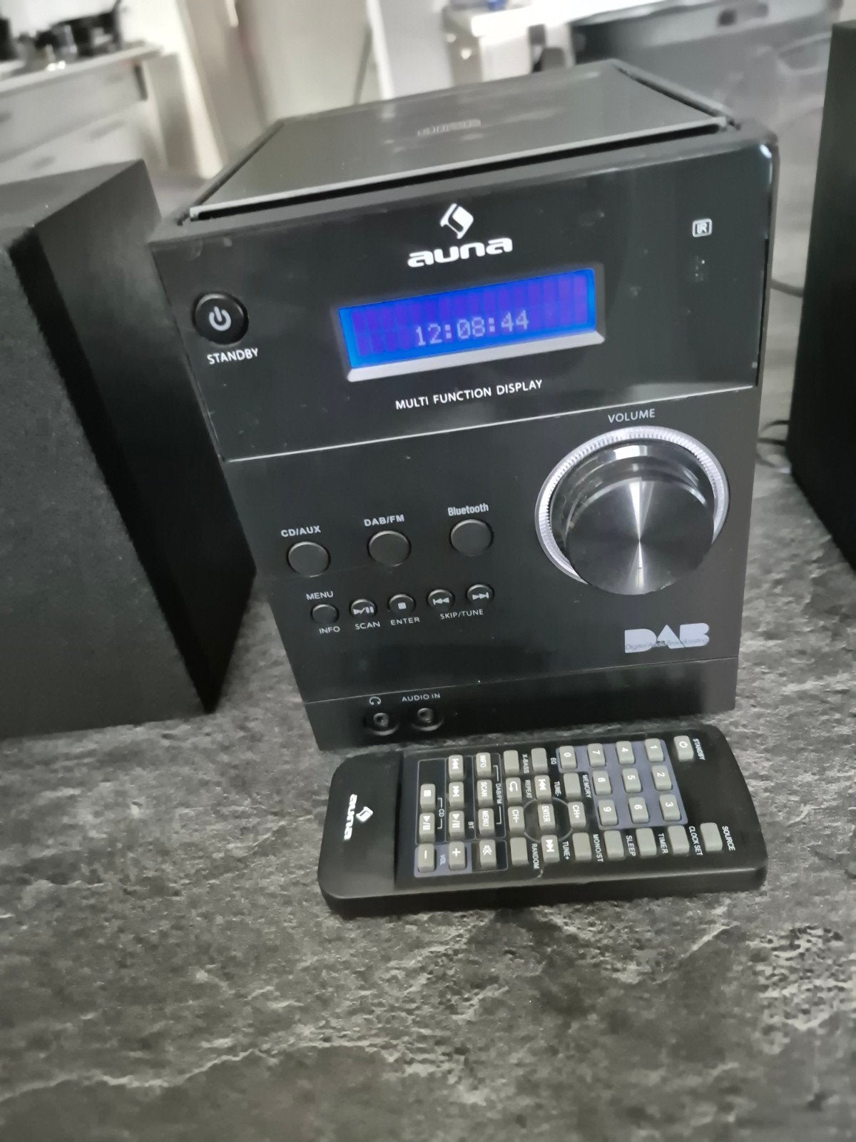Auna Microset met CD, DAB/FM radio, Bluetooth en speakers, Microset, Tuner of Radio, Zo goed als nieuw, Ophalen