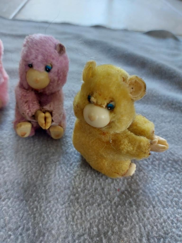 4x care bears troetelbeer knijpbeestjes, Ophalen of Verzenden, Stoffen beer, Overige merken