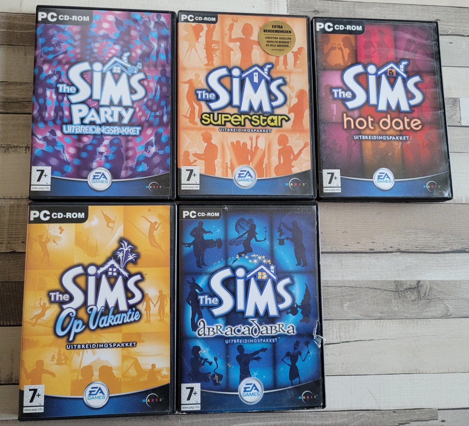 5x Sims pc cd-rom, Gebruikt, 1 speler, Ophalen of Verzenden, Vanaf 12 jaar