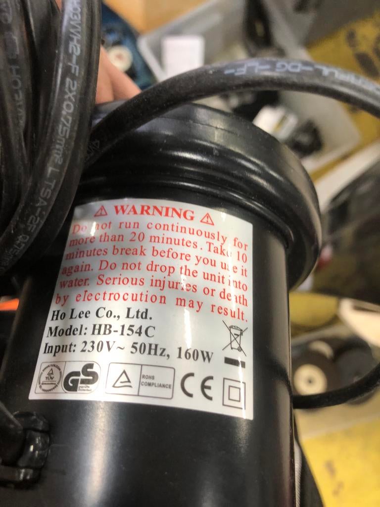 Ho Lee Co. HB-154C Pompje - Elektrisch, Ophalen of Verzenden, Gebruikt, Elektrisch, Overige typen