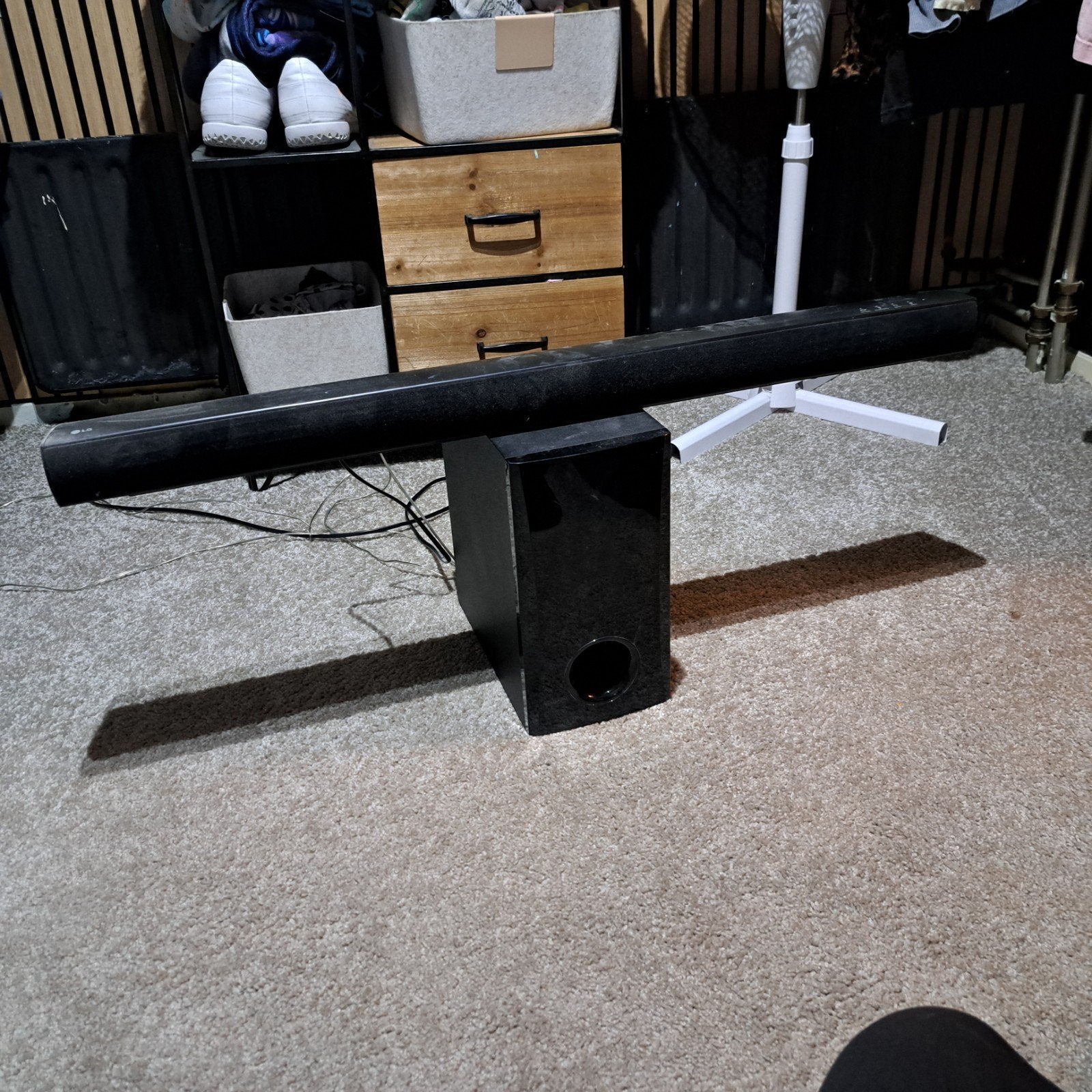 LG soundbar + subwoofer, Ophalen