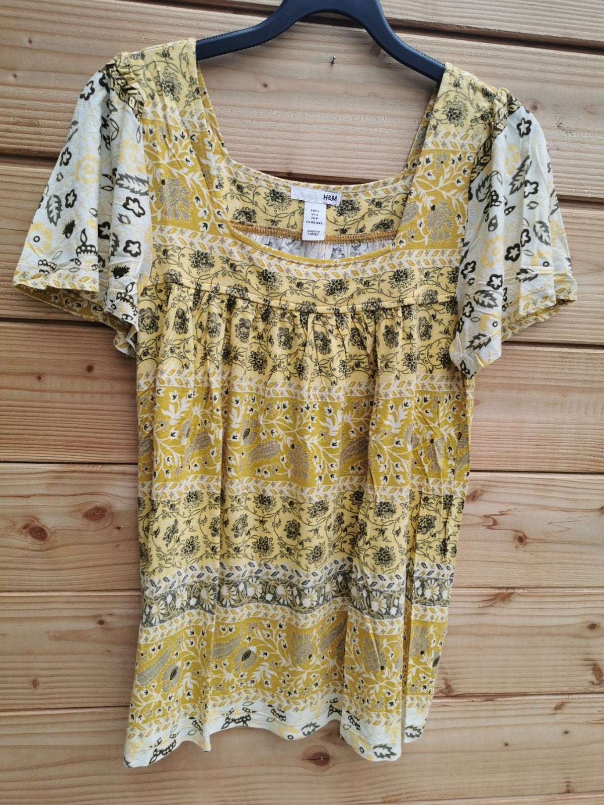 H&M top met print mt. S, H&M, Overige kleuren, Verzenden, Nieuw