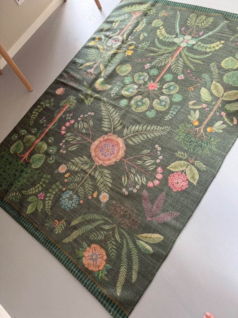 Buitenkleed Pip Studio Bamboleo groen 230 x 160, Huis en Inrichting, Stoffering | Tapijten en Kleden, 150 tot 200 cm, Ophalen of Verzenden