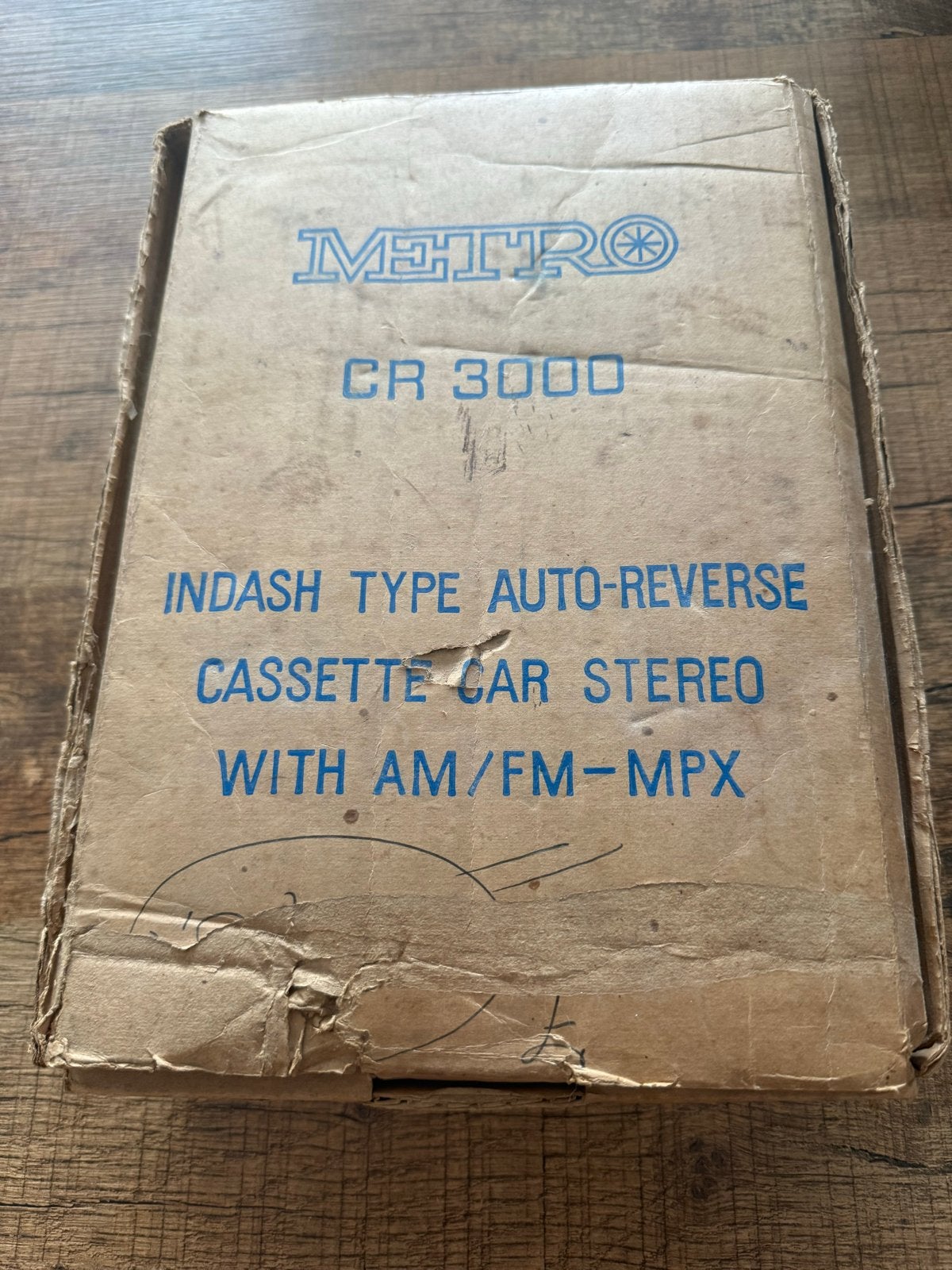 Metro CR 3000 Auto-Reverse Cassette Car Stereo AM/ FM-MPX, Auto diversen, Ophalen of Verzenden, Gebruikt