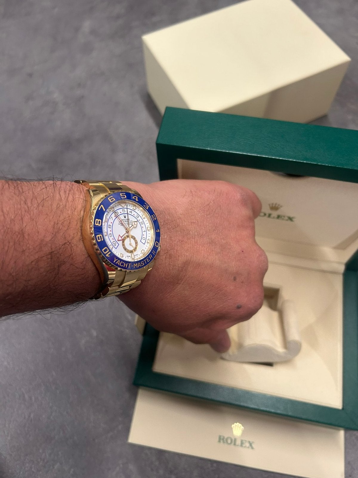 rolex yascht master II 2023, Rolex, Polshorloge, Ophalen of Verzenden, Zo goed als nieuw