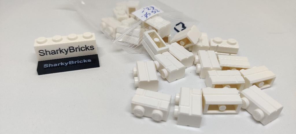 Lego 1x2 Masonry Brick Wit per 25 stuks (Nieuw), Lego Systems A/S, Overige thema's, Lego, Aastvej 1 7190 Billund Denemarken