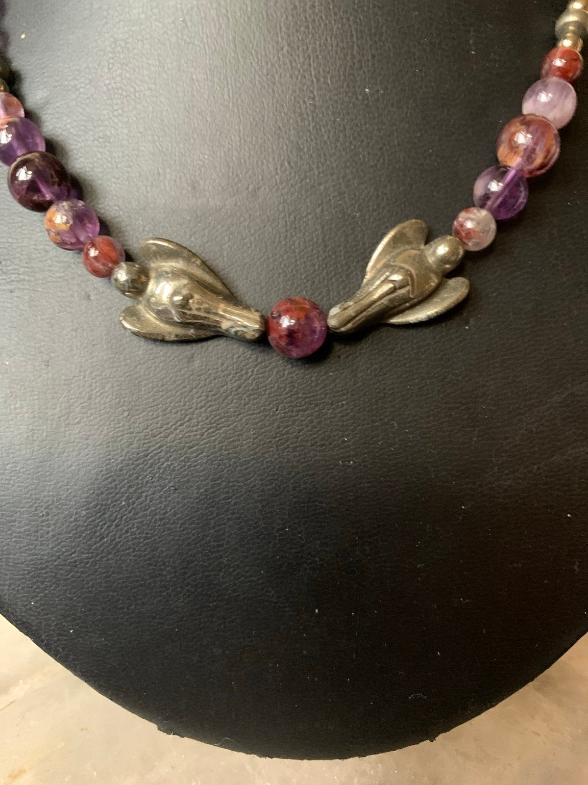Auraliet 23 melody stone pyriet engel hoge trilling uniek, Sieraden, Tassen en Uiterlijk, Paars, Magnolia11, Nieuw, Ophalen of Verzenden