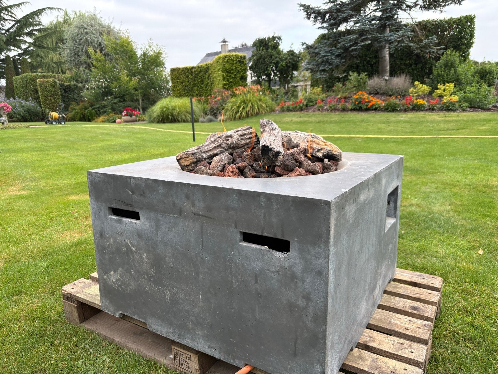 Terrashaard met bbq mogelijkheid op gas, Tuin en Terras, Ophalen of Verzenden, Zo goed als nieuw, Vuurkorf