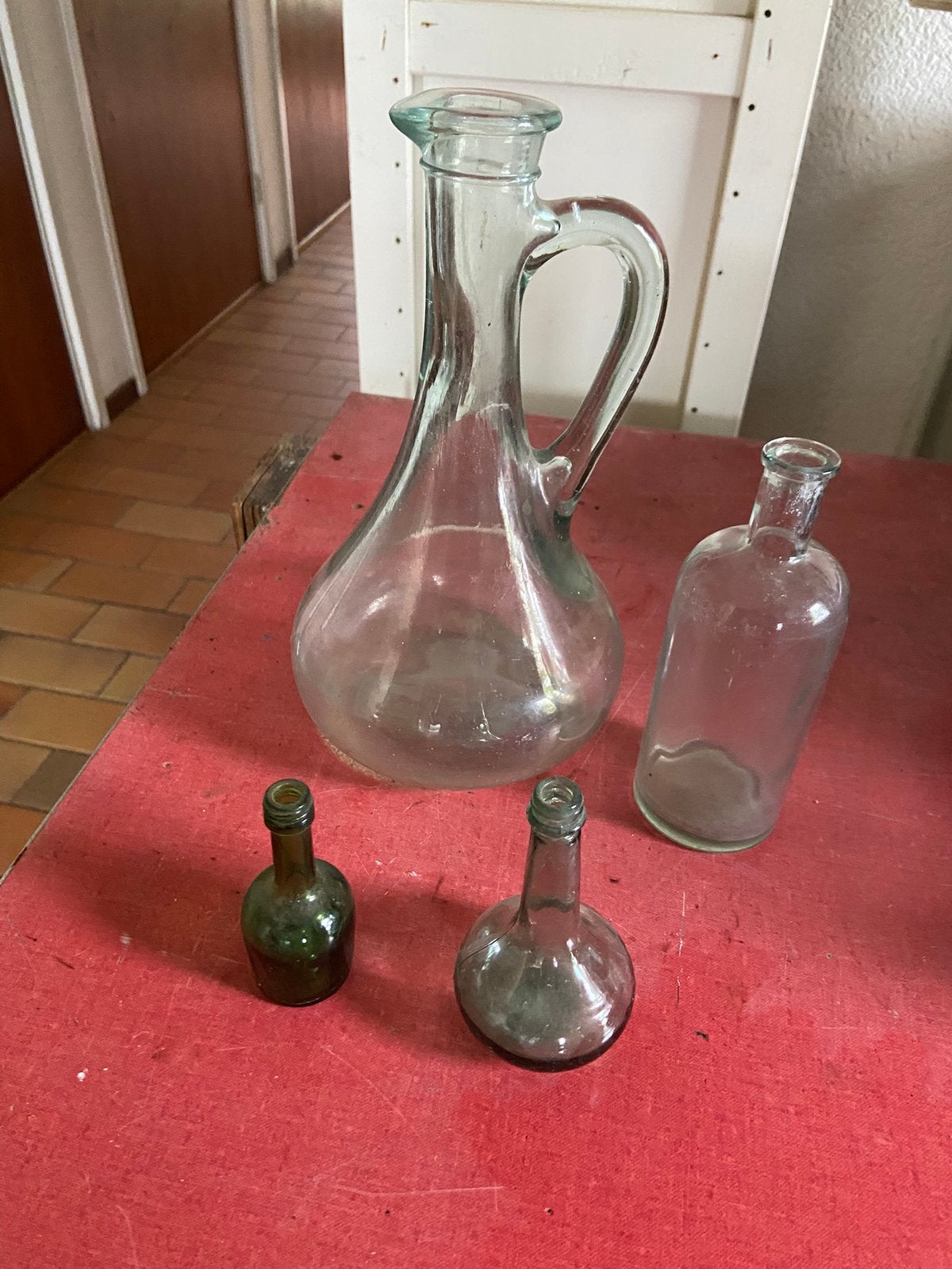 Mooie flesjes en glaasje, Ophalen of Verzenden