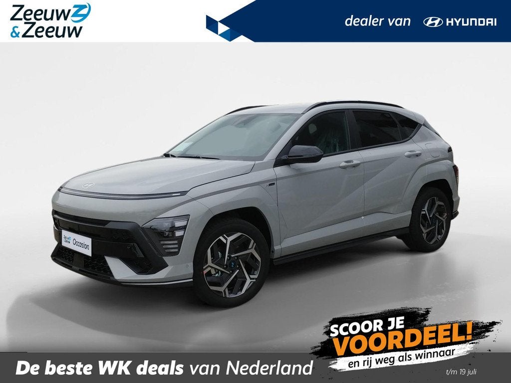 Hyundai Kona 1.6 GDI HEV N Line | BESTE DEAL VAN NL! | VAN 4, Auto's, Hyundai, 12 maanden, 137 pk, Zwart, Bedrijf