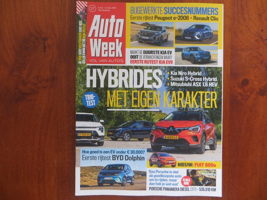 Autoweek 27 2023 Kia Niro Hybrid, Suzuki S-Cross Hybrid, Ophalen of Verzenden, Nieuw, Mitsubishi