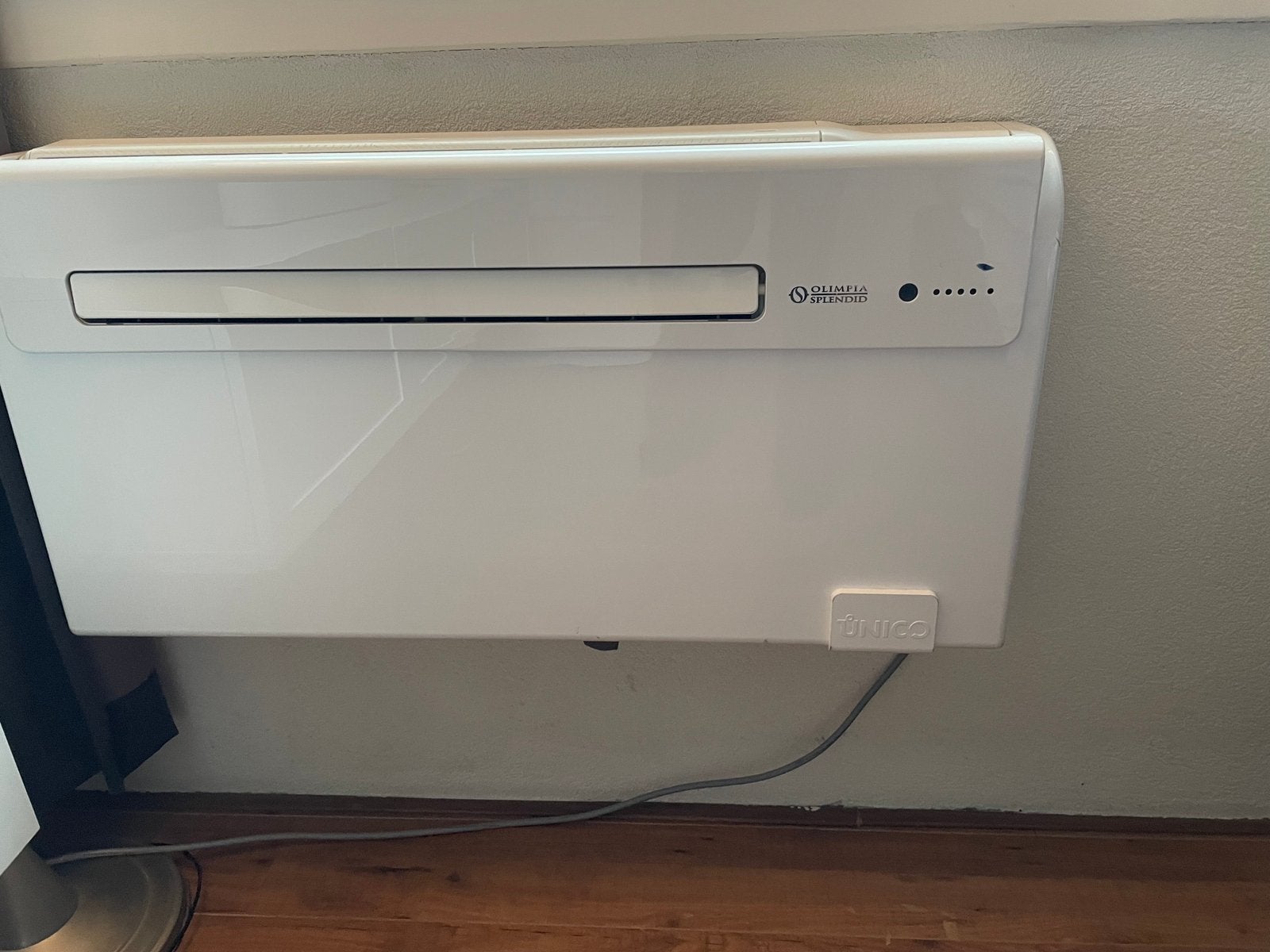 Airco zonder buitenunit; Olimpia Splendid Unico HP, Witgoed en Apparatuur, Airco's, Gebruikt, Wandairco, 3 snelheden of meer, Verwarmen